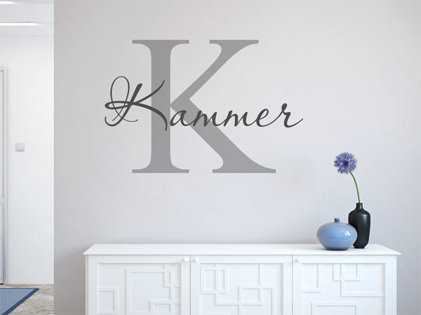 Wandtattoo Kammer Nachname