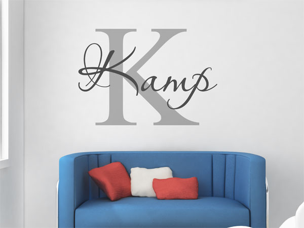 Wandtattoo Kamp Nachname