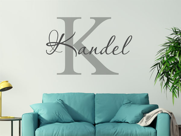 Wandtattoo Kandel Nachname