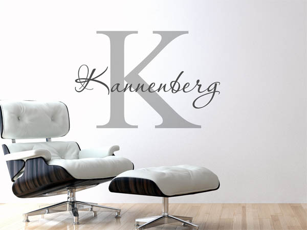 Wandtattoo Kannenberg Nachname