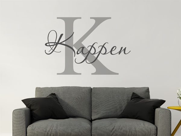 Wandtattoo Kappen Nachname