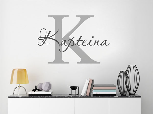 Wandtattoo Kapteina Nachname