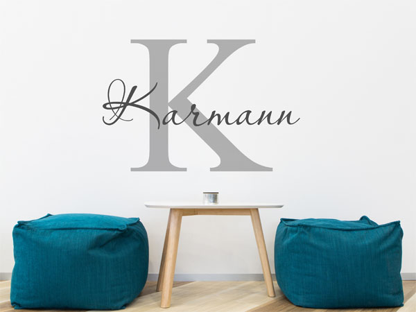 Wandtattoo Karmann Nachname
