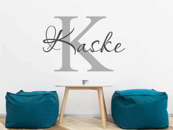 Wandtattoo Kaske Nachname
