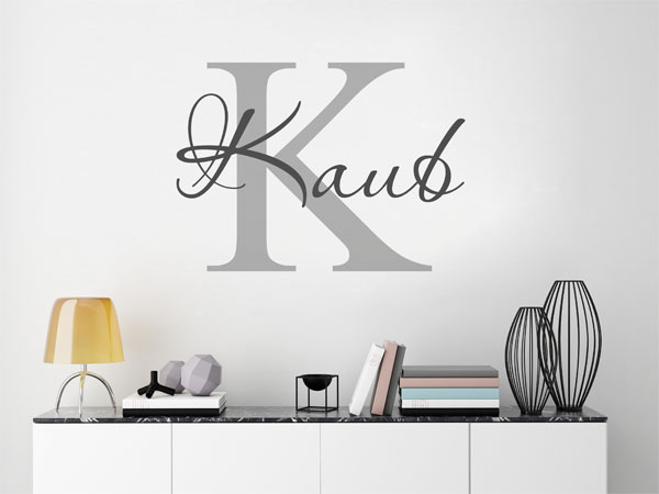 Wandtattoo Kaub Nachname