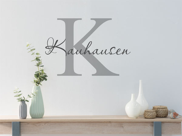 Wandtattoo Kauhausen Nachname