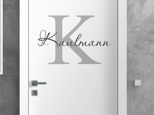 Wandtattoo Kaulmann Nachname