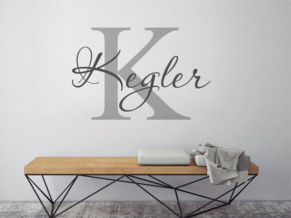 Wandtattoo Kegler Nachname