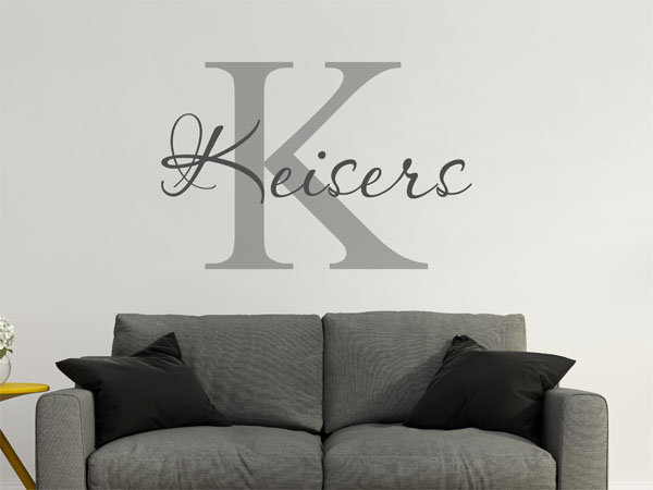 Wandtattoo Keisers Nachname