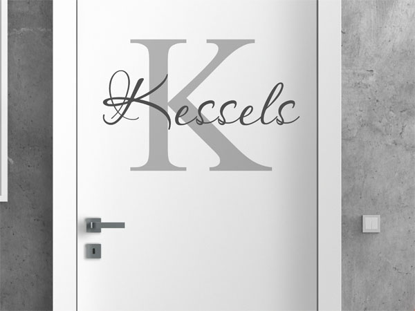 Wandtattoo Kessels Nachname