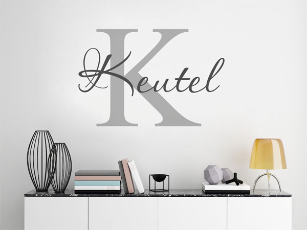Wandtattoo Keutel Nachname