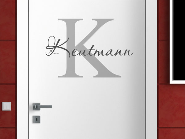 Wandtattoo Keutmann Nachname