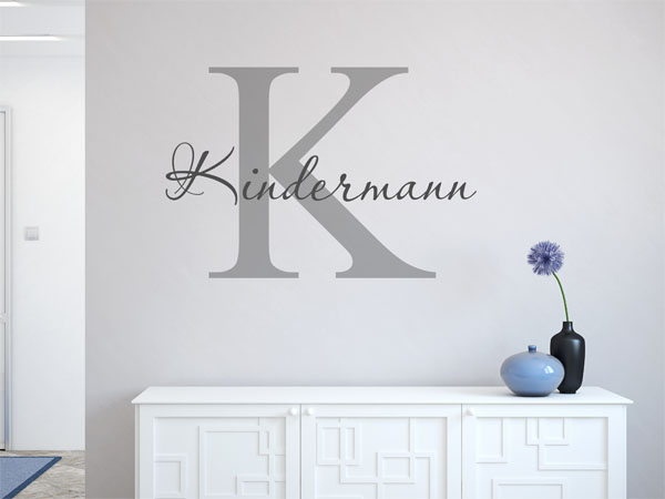 Wandtattoo Kindermann Nachname