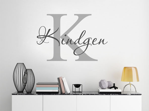 Wandtattoo Kindgen Nachname
