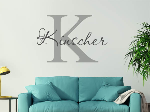 Wandtattoo Kinscher Nachname