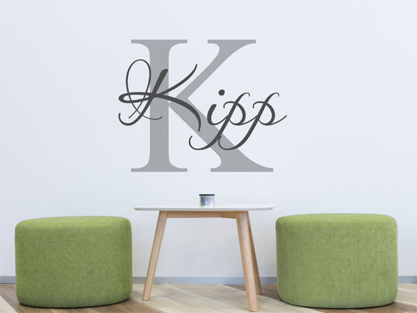 Wandtattoo Kipp Nachname