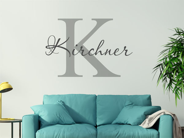 Wandtattoo Kirchner Nachname