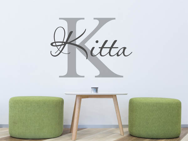 Wandtattoo Kitta Nachname