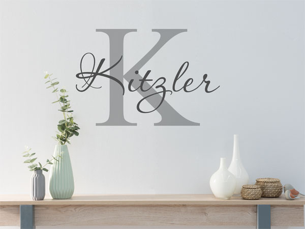 Wandtattoo Kitzler Nachname