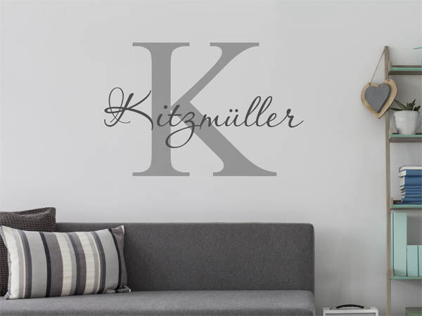 Wandtattoo Kitzmüller Nachname