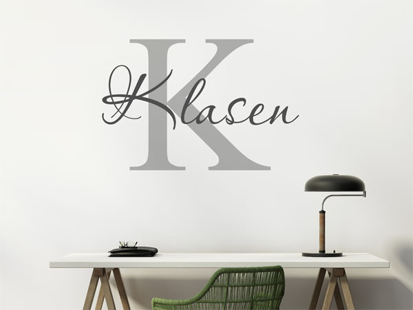 Wandtattoo Klasen Nachname
