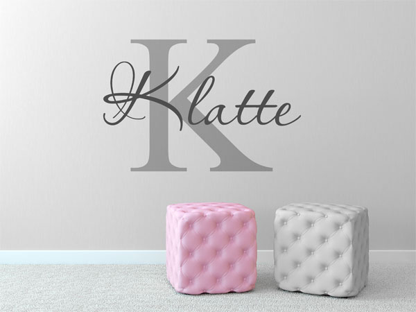 Wandtattoo Klatte Nachname