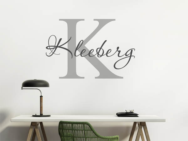 Wandtattoo Kleeberg Nachname