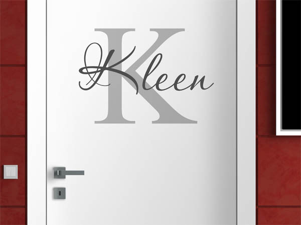 Wandtattoo Kleen Nachname