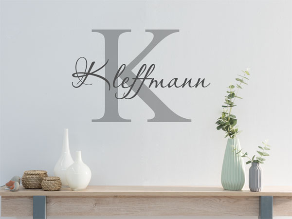Wandtattoo Kleffmann Nachname