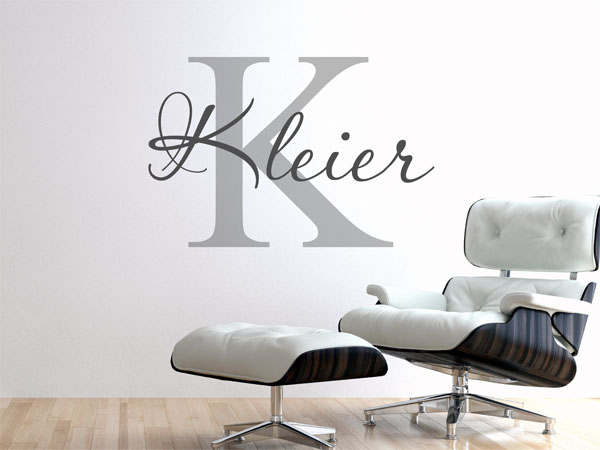 Wandtattoo Kleier Nachname
