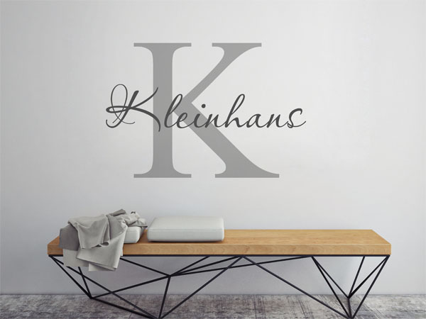 Wandtattoo Kleinhans Nachname