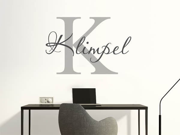 Wandtattoo Klimpel Nachname