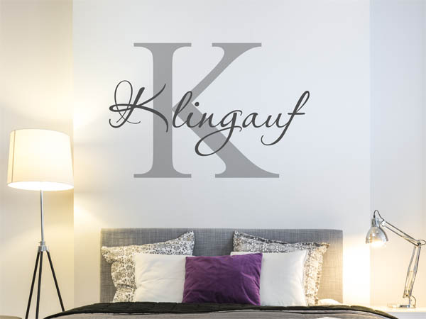 Wandtattoo Klingauf Nachname
