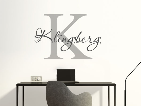 Wandtattoo Klingberg Nachname