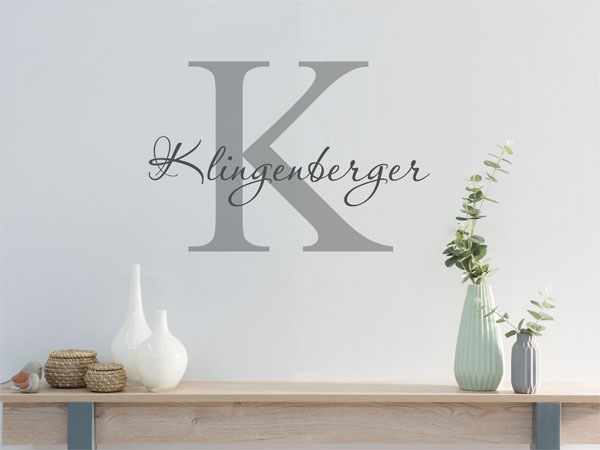 Wandtattoo Klingenberger Nachname