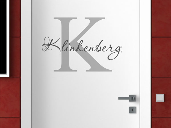 Wandtattoo Klinkenberg Nachname