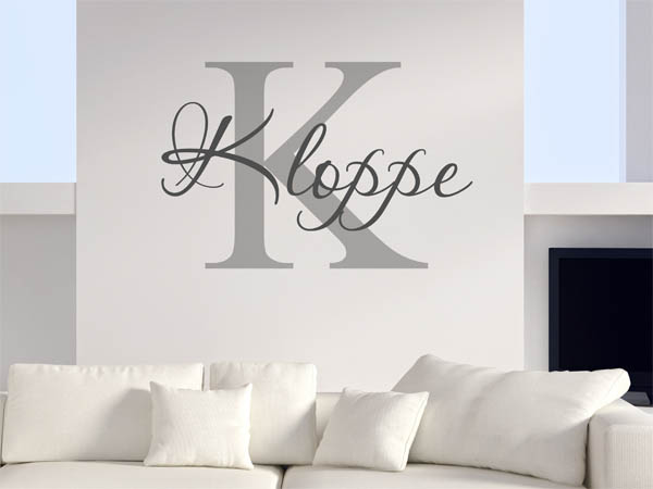 Wandtattoo Kloppe Nachname