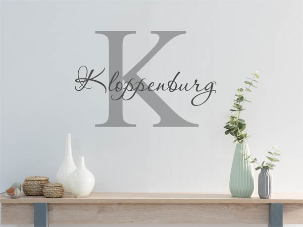 Wandtattoo Kloppenburg Nachname