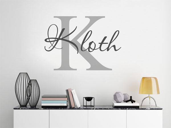 Wandtattoo Kloth Nachname