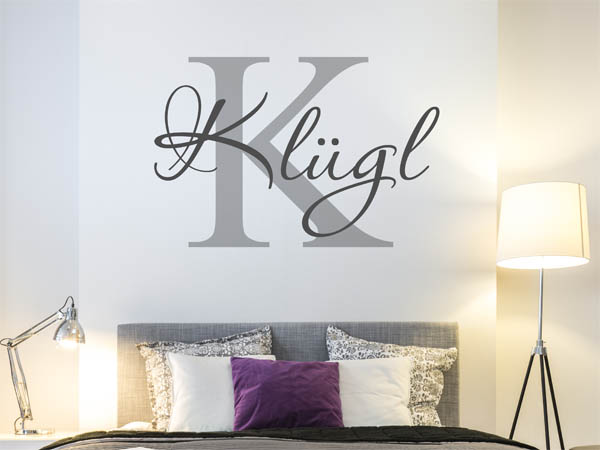 Wandtattoo Klügl Nachname