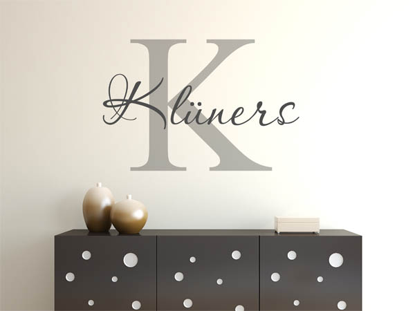 Wandtattoo Klüners Nachname