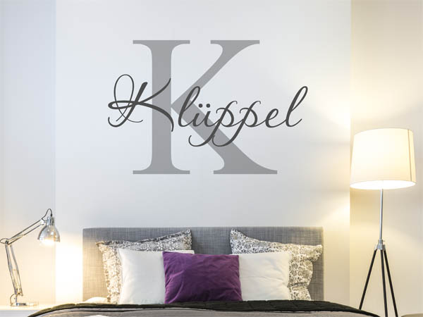 Wandtattoo Klüppel Nachname