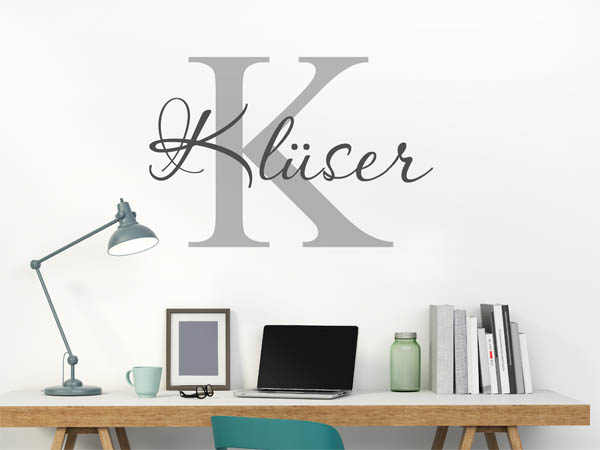 Wandtattoo Klüser Nachname