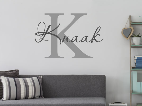 Wandtattoo Knaak Nachname