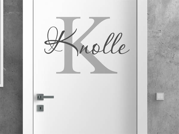 Wandtattoo Knolle Nachname