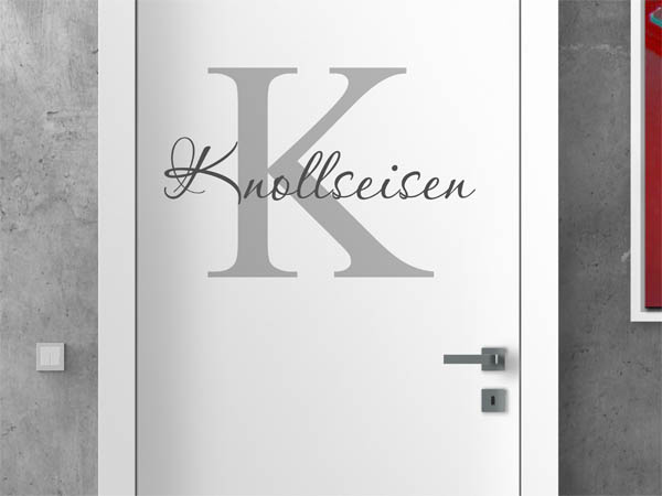 Wandtattoo Knollseisen Nachname