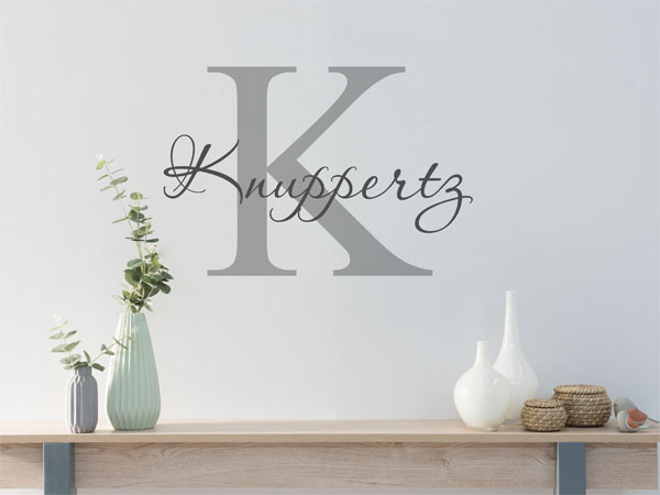 Wandtattoo Knuppertz Nachname