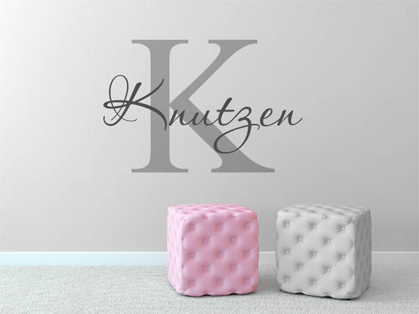 Wandtattoo Knutzen Nachname
