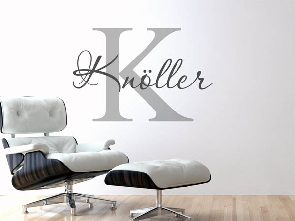 Wandtattoo Knöller Nachname