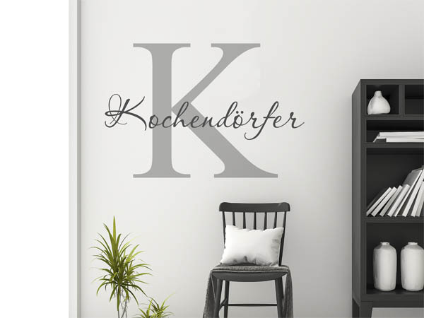 Wandtattoo Kochendörfer Nachname